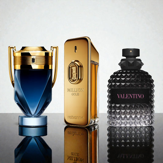 ONE MILLON GOLD- INVICTUS PARFUME-VALENTINO BORN IN ROMA + ATOMIZADOR