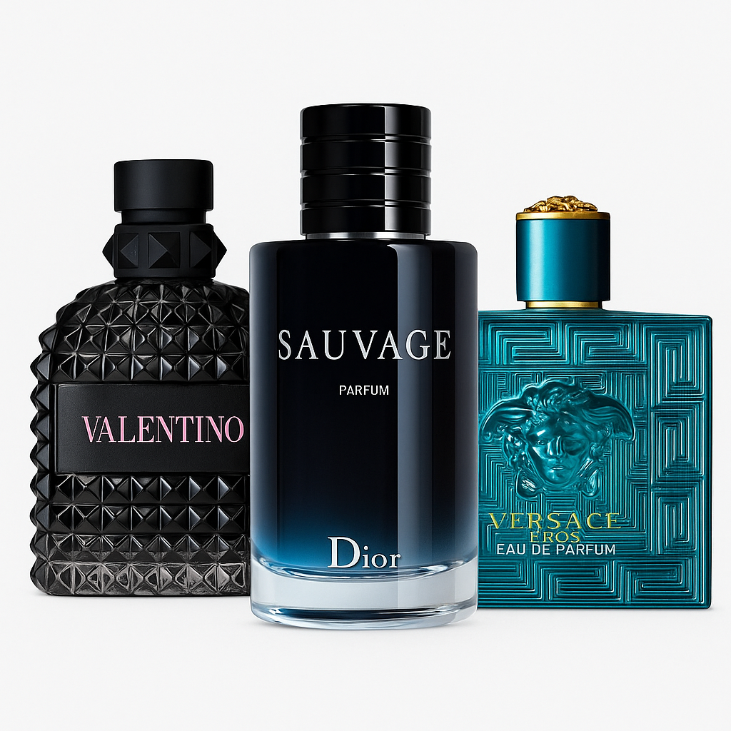 Valentino, Sauvage Dior, Versace Eros / 100ml