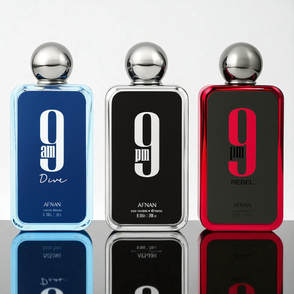 Trio " 9am, 9pm y 9pm Rebel / 100ml "